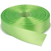 image:image1 Inch x 50 Yards Double Face Solid Satin Ribbon Roll Apple Green