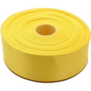 image:image112 Inches x 50 Yards Double Face Solid Satin Ribbon Roll Yellow