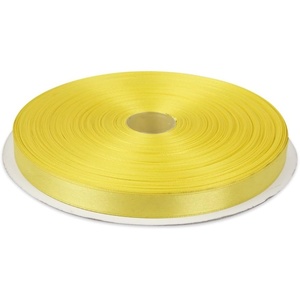 image:image12 Inches x 100 Yards Double Face Solid Satin Ribbon Roll Yellow