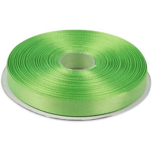 image:image12 Inches x 50 Yards Double Face Solid Satin Ribbon Roll Apple Green