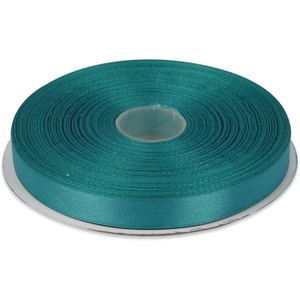 image:image12 Inches x 50 Yards Double Face Solid Satin Ribbon Roll Aqua Blue
