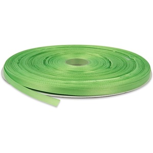 image:image14 Inches x 100 Yards Double Face Solid Satin Ribbon Roll Apple Green