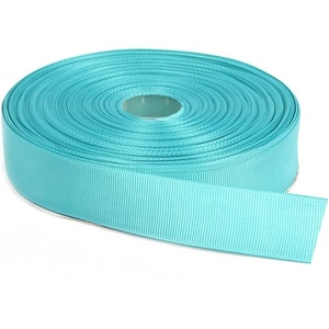 image:imageTopenca Supplies 1 Inch x 50 Yards Double Face Solid Grosgrain Ribbon Roll Aqua Blue