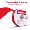 image:imageRed Satin Ribbon 1 Inch amp 50 Yards  Super Soft for Gift Wrapping  Make Beautiful Decorations With Our Durable and Thick Double Faced Roll