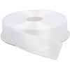 image:image 1 Pack White Satin Ribbons  1 Inch x 50 Yards Each  Double Face Solid Ribbon Roll  50 Yards White Satin for Gift Wrapping Hair Wedding Sewing and Craft