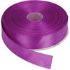 image:image1 Inch x 50 Yards Double Face Solid Satin Ribbon Roll Purple