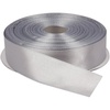 image:image1 Inch x 50 Yards Silver Double Face Solid Satin Ribbon Roll  50 Yards Silver Satin for Gift Wrapping Hair Wedding Sewing and Craft