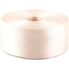 image:image2 Inches x 50 Yards Double Face Solid Satin Ribbon Roll Ivory
