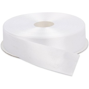 image:image 1 Pack White Satin Ribbons  1 Inch x 50 Yards Each  Double Face Solid Ribbon Roll  50 Yards White Satin for Gift Wrapping Hair Wedding Sewing and Craft