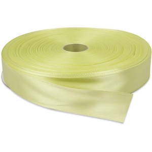 image:image1 Inch x 100 Yards Double Face Solid Satin Ribbon Roll Light Lime Green