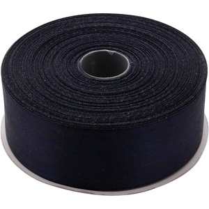 image:image112 Inches x 50 Yards Double Face Solid Satin Ribbon Roll Navy Blue