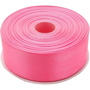 image:image112 Inches x 50 Yards Double Face Solid Satin Ribbon Roll Pink