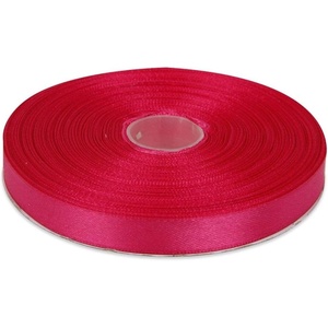 image:image12 Inches x 50 Yards Double Face Solid Satin Ribbon Roll Fuchsia