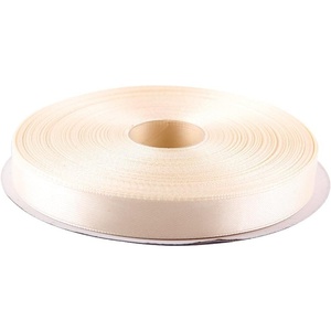 image:image12 Inches x 50 Yards Double Face Solid Satin Ribbon Roll Ivory