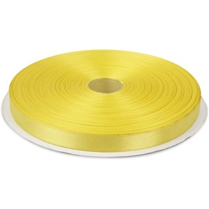 image:image12 Inches x 50 Yards Double Face Solid Satin Ribbon Roll Lemon Yellow