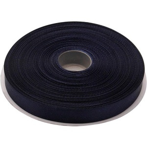 image:image12 Inches x 50 Yards Double Face Solid Satin Ribbon Roll Navy Blue