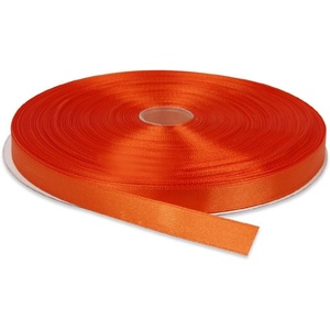 image:image12 Inches x 50 Yards Double Face Solid Satin Ribbon Roll Orange