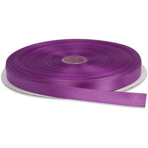 image:image12 Inches x 50 Yards Double Face Solid Satin Ribbon Roll Purple