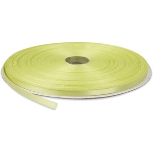 image:image14 Inches x 100 Yards Double Face Solid Satin Ribbon Roll Light Lime Green