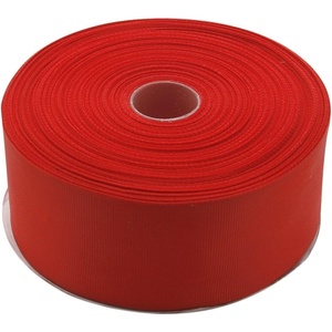 image:image2 Inches x 50 Yards Double Face Solid Grosgrain Ribbon Roll Red