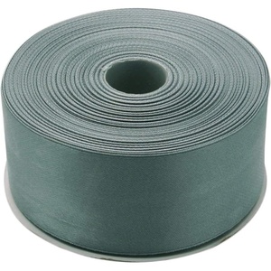 image:image2 Inches x 50 Yards Double Face Solid Satin Ribbon Roll Grey