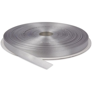 image:image38 Inches x 100 Yards Double Face Solid Satin Ribbon Roll Silver