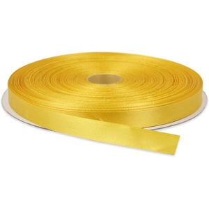 image:image38 Inches x 50 Yards Double Face Solid Satin Ribbon Roll Dark Yellow