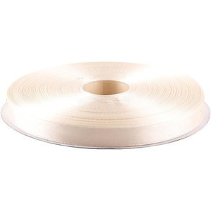 image:image38 Inches x 50 Yards Double Face Solid Satin Ribbon Roll Ivory