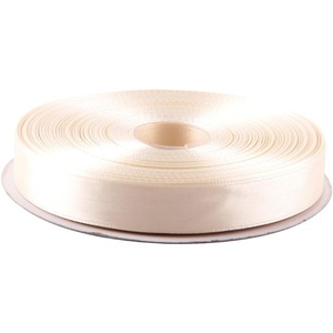 image:image58 Inches x 50 Yards Double Face Solid Satin Ribbon Roll Ivory