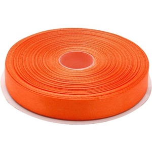 image:image58 Inches x 50 Yards Double Face Solid Satin Ribbon Roll Orange