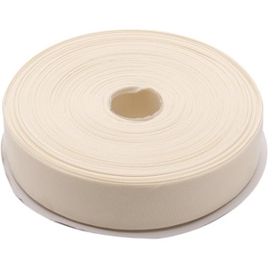 image:imageTopenca Supplies 1 Inch x 50 Yards Double Face Solid Grosgrain Ribbon Roll Ivory