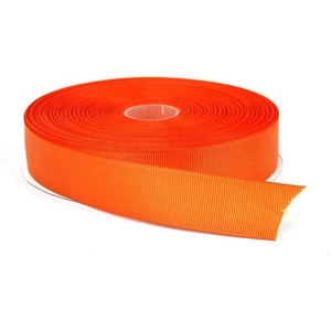 image:imageTopenca Supplies 1 Inch x 50 Yards Double Face Solid Grosgrain Ribbon Roll Orange