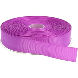image:imageTopenca Supplies 1 Inch x 50 Yards Double Face Solid Grosgrain Ribbon Roll Purple