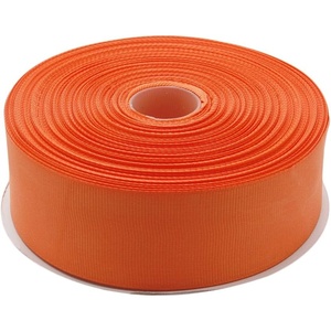 image:imageTopenca Supplies 112 Inches x 50 Yards Double Face Solid Grosgrain Ribbon Roll Orange