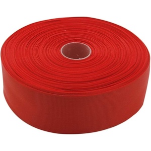 image:imageTopenca Supplies 112 Inches x 50 Yards Double Face Solid Grosgrain Ribbon Roll Red