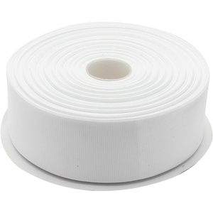 image:imageTopenca Supplies 112 Inches x 50 Yards Double Face Solid Grosgrain Ribbon Roll White