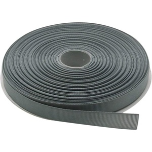 image:imageTopenca Supplies 12 Inches x 50 Yards Double Face Solid Grosgrain Ribbon Roll Grey