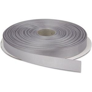 image:imageTopenca Supplies 12 Inches x 50 Yards Double Face Solid Grosgrain Ribbon Roll Silver