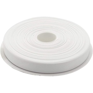 image:imageTopenca Supplies 58 Inches x 50 Yards Double Face Solid Grosgrain Ribbon Roll White