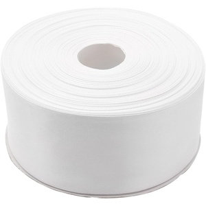 image:imageWhite Ribbon 2 Inch x 50 Yards Double Face Solid Satin Ribbon Roll  Elegant White Satin Ribbon for Gift Wraping Hair Wedding Sewing and Crafts