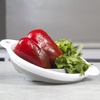 image:imageCollapsible Silicone Colander White Grey 8inches by Topenca is Ideal for Cooking Baking and All Home Kitchen