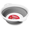 image:imageCollapsible Silicone Colander White Grey 8inches by Topenca is Ideal for Cooking Baking and All Home Kitchen