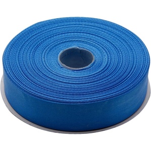 image:image1 Inch x 50 Yards Double Face Solid Satin Ribbon Roll Blue