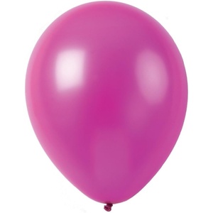 image:image12 Inches Solid Metallic Latex Balloons 50 Pack Fuchsia