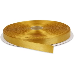 image:image12 Inches x 100 Yards Double Face Solid Satin Ribbon Roll Gold