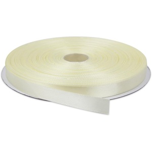 image:image12 Inches x 100 Yards Double Face Solid Satin Ribbon Roll Light Yellow