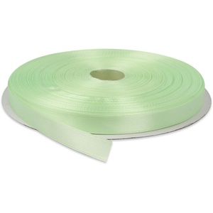 image:image12 Inches x 50 Yards Double Face Solid Satin Ribbon Roll Light Green