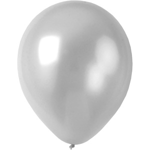 image:image12 Solid Metallic Silver Latex Balloons 50Pack Multiple Colors Available by Topenca Supplies Party
