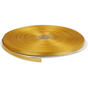 image:image14 Inches x 100 Yards Double Face Solid Satin Ribbon Roll Gold