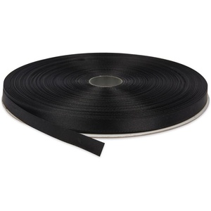 image:image38 Inches x 100 Yards Double Face Solid Satin Ribbon Roll Black
